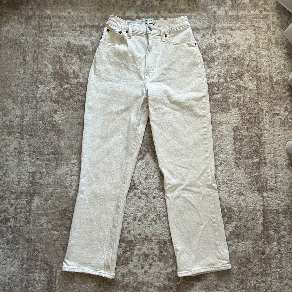 abercrombie and fitch jeans 90s straight ultra high rise